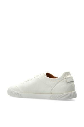 Giorgio Armani Leather sports shoes with embossed logo