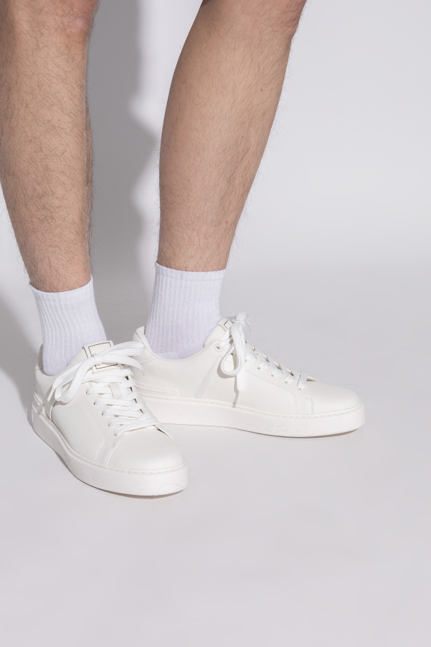 Balmain Leather sports shoes `B-Court`