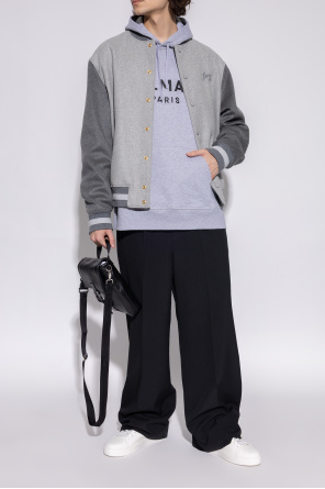 Balmain Leather sports shoes `B-Court`