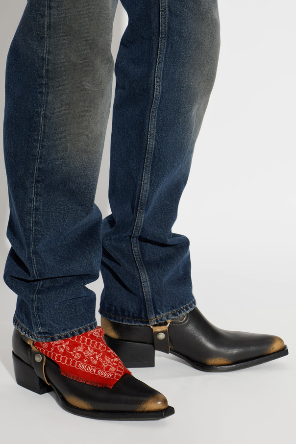 Golden Goose Leather heeled ankle boots ‘Debbie’