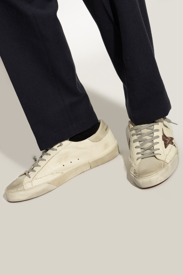 Golden Goose Trainers Super-Star With List Printed Star Embroi