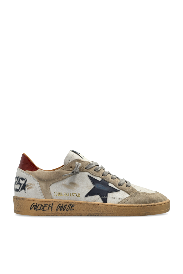 'Ballstar double quarter with fol' sports shoes od Golden Goose