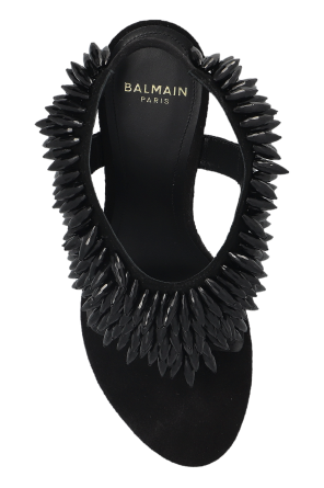 Balmain Sandalias de cuña con apliques