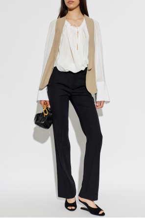 Balmain Suede wedge mules