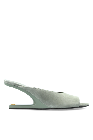 Suede wedge sandals