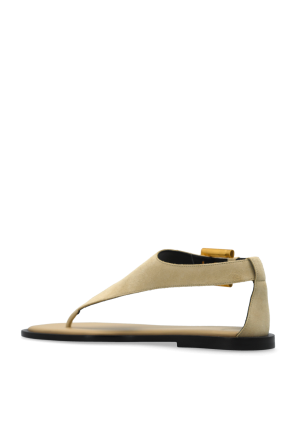 Balmain "Anthem" suede sandals