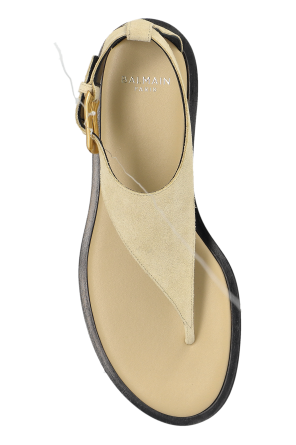 Balmain "Anthem" suede sandals
