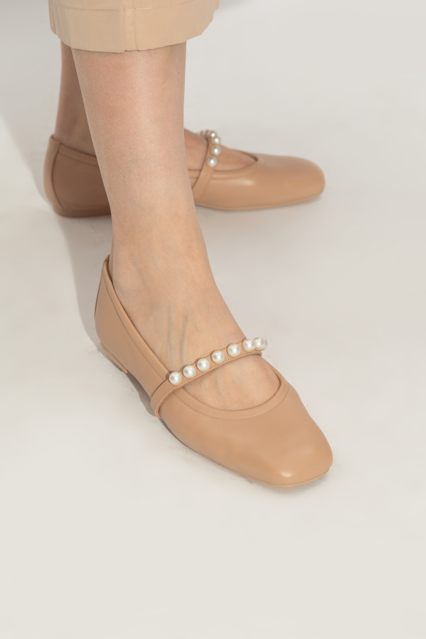 Stuart Weitzman Bailarinas de cuero Goldie