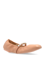 Stuart Weitzman PINK ‘Goldie’ Ballet Flats
