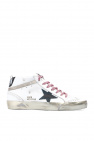 Golden Goose WHITE ‘Mid-Star’ sneakers
