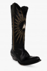 Golden Goose BLACK ‘Wish Star’ leather ankle boots