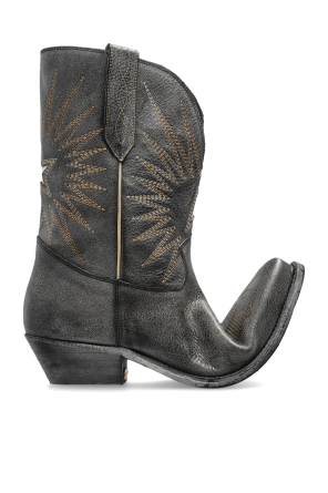 ‘wish star’ leather cowboy boots od Golden Goose