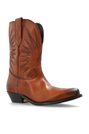 Golden Goose Heeled ankle boots `WISH STAR LOW WITH EMBROIDERIES`