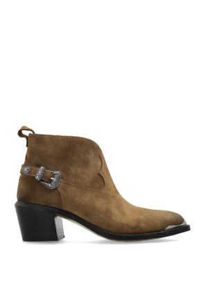 Leather heeled ankle boots 'Patty'