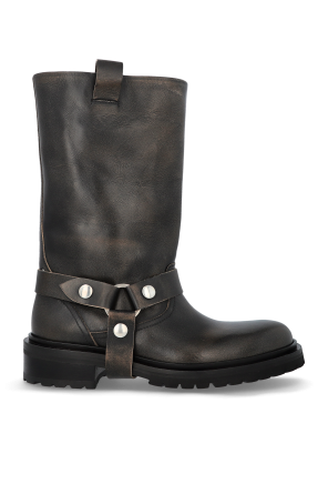 Leather ankle boots