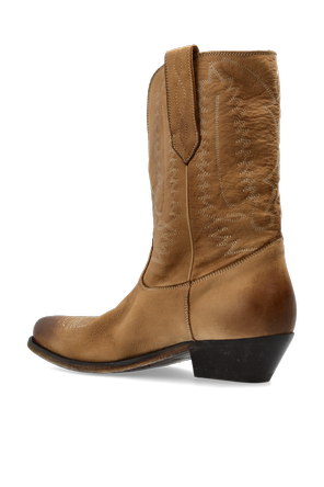 Golden Goose Leather heeled ankle boots ‘Debbie’