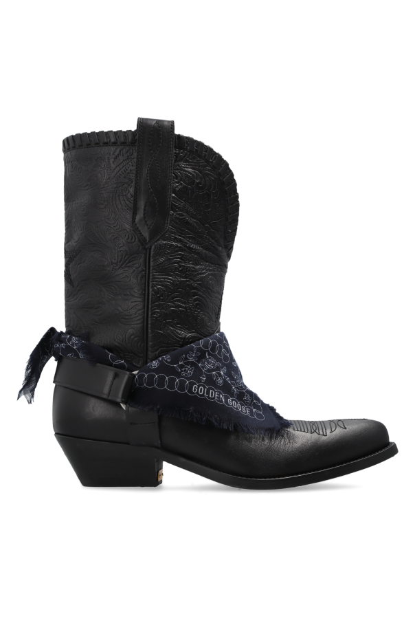 Heeled ankle boots ‘Wish Star Low With Threads And Stra’ od Golden Goose