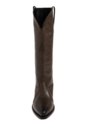 Golden Goose Lederstiefel ‘Wish Star With Embossed Flowers’