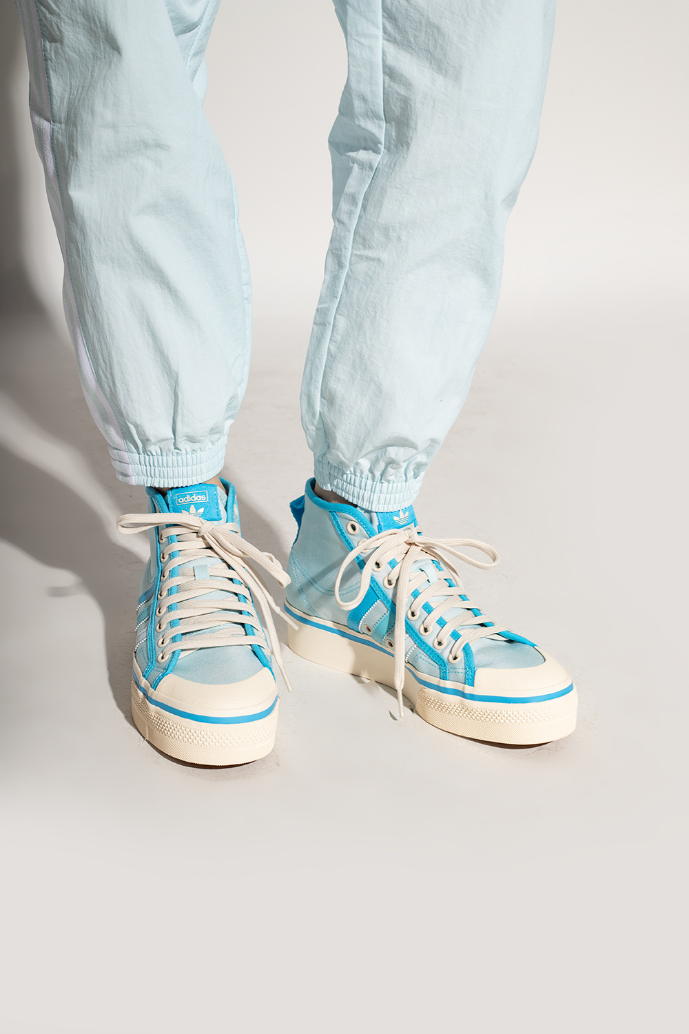 Light blue sneakers \'Nizza\' Italy - ADIDAS platform Vitkac Originals