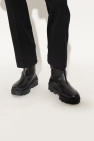 Moncler BLACK ‘Moscova’ leather ankle boots