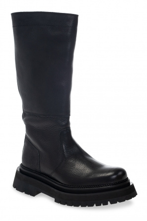 Ami Alexandre Mattiussi Leather knee-high boots