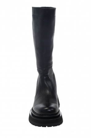 Ami Alexandre Mattiussi Leather knee-high boots