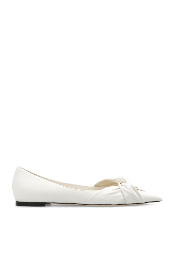 Jimmy Choo ‘Hedera’ ballet flats in leather