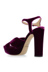 Jimmy Choo ‘Heloise’ velour platform sandals