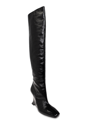 Balmain Over-the-knee wedge boots