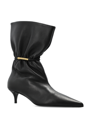 Balmain Botine din piele cu toc
