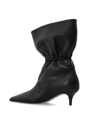 Balmain Botine din piele cu toc