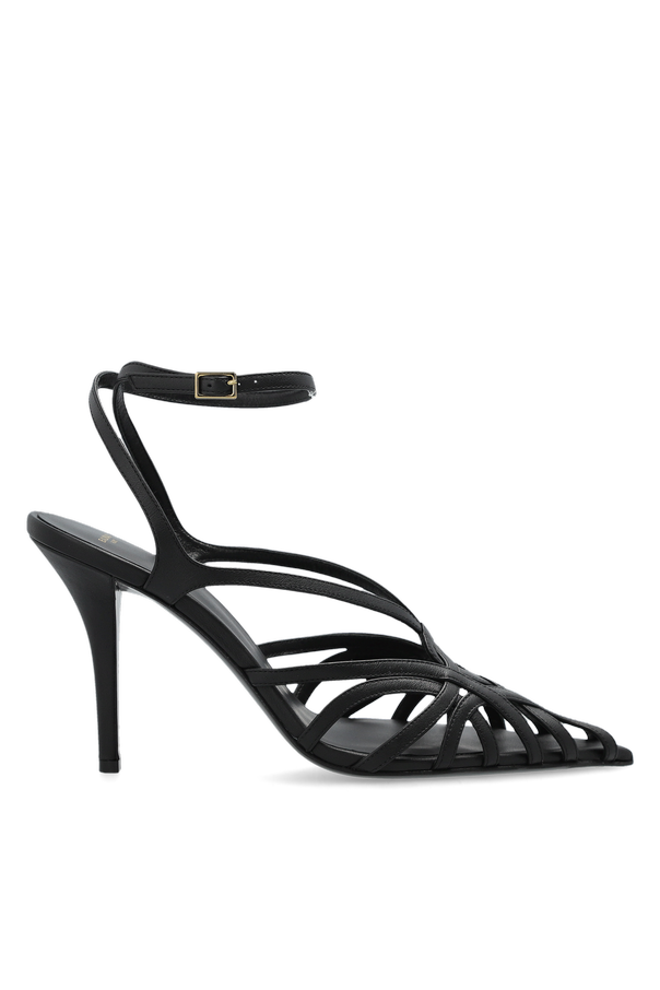 Leather heeled sandals od Balmain