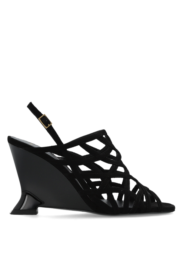 Suede wedge sandals od Balmain