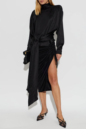 Balmain Кожени сандали на ток