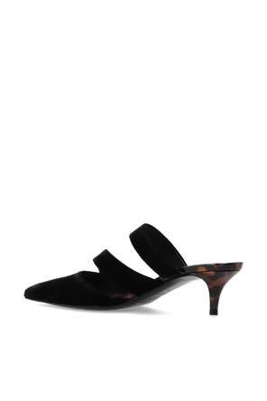 Balmain Leather heeled mules