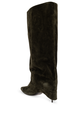 Balmain Suede heeled boots