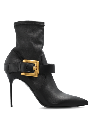 Leather heeled ankle boots "Anthem"