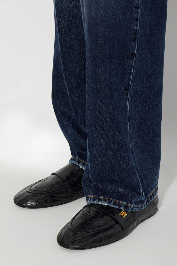 Balmain Skórzane buty typu `loafers`