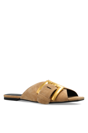 Balmain Suede slides "Anthem"
