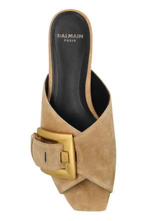 Balmain Suede slides "Anthem"