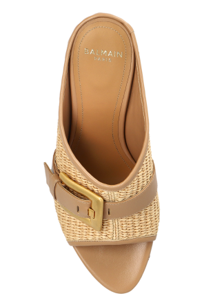 Balmain "Anthem" wedge sandals