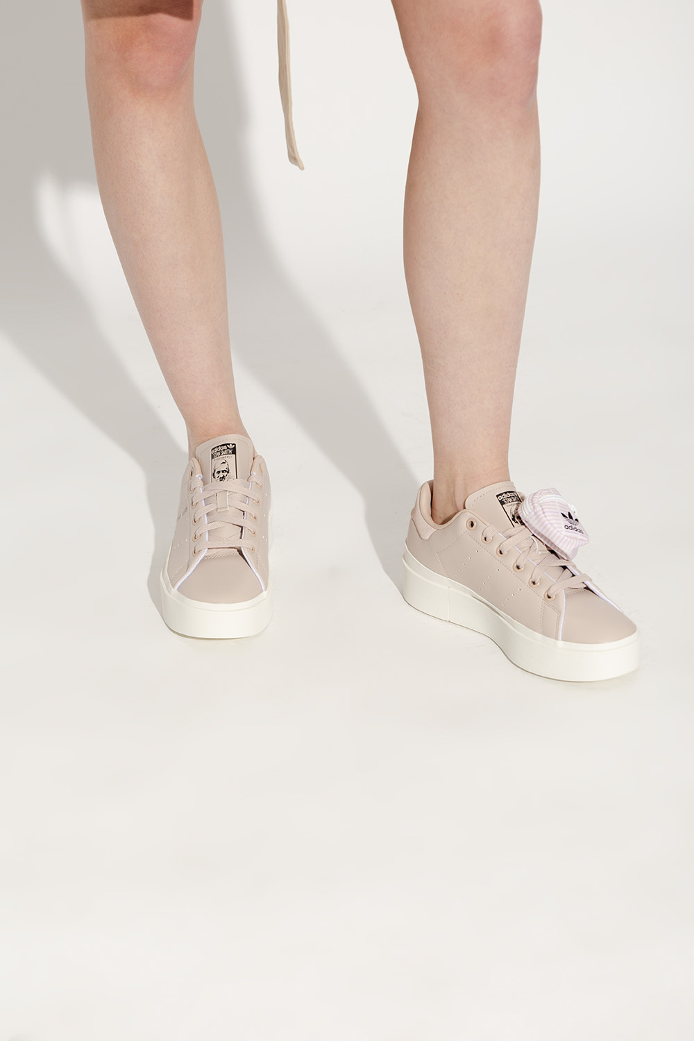 Pink 'STAN SMITH BONEGA W' sneakers ADIDAS feet Originals