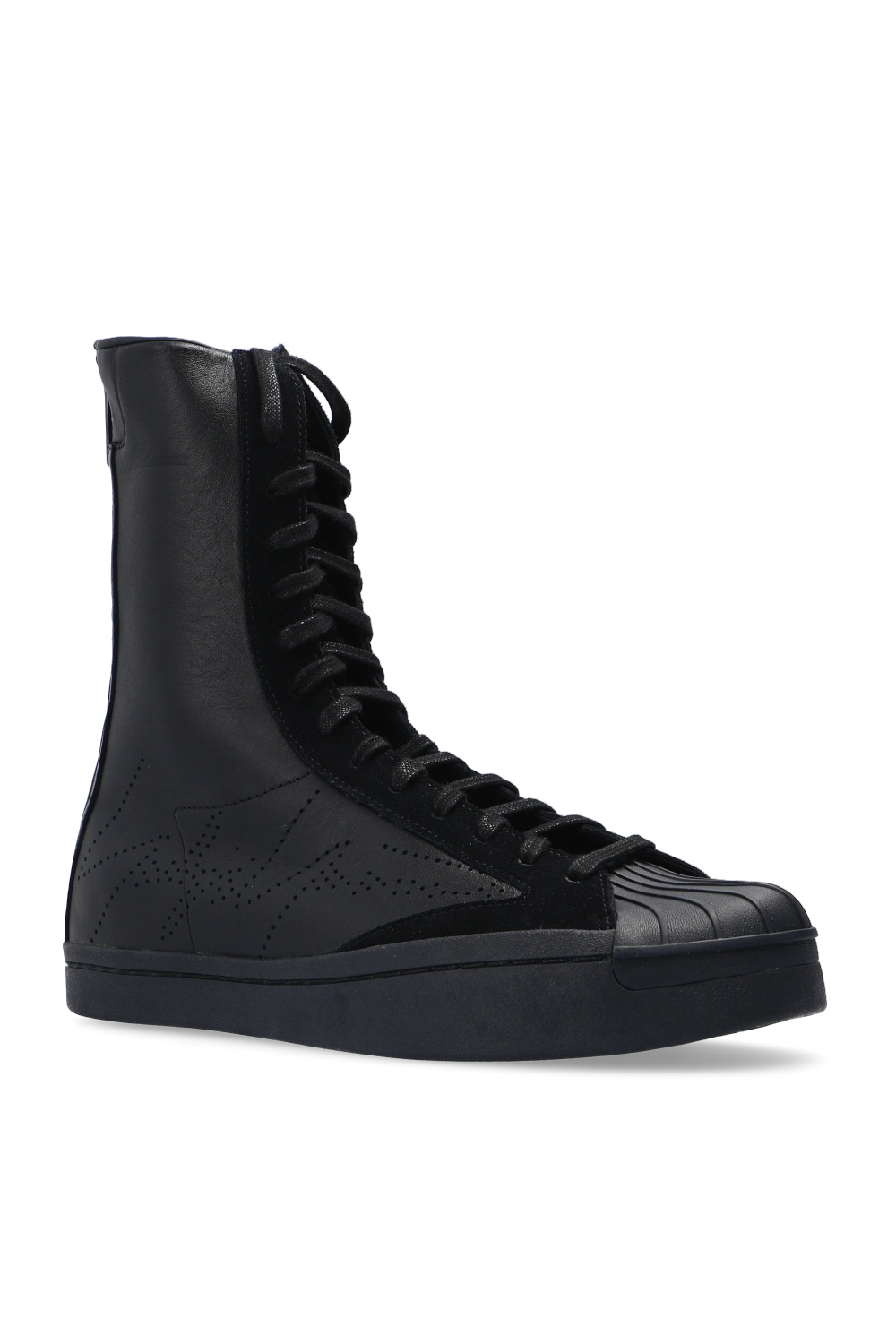 Embossed Logo Lace Up Sneakers | Yohji Yamamoto 