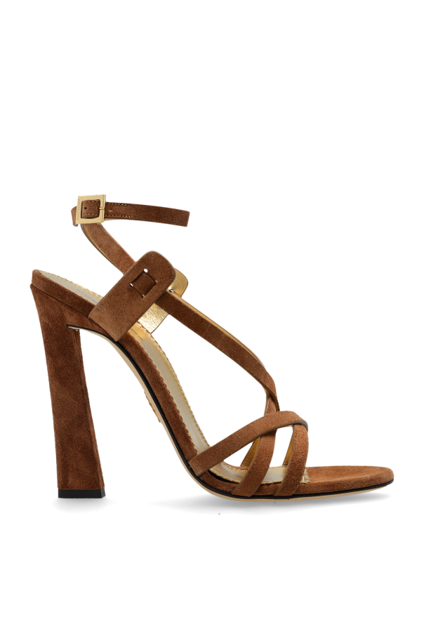 Suede heeled sandals od Dsquared2