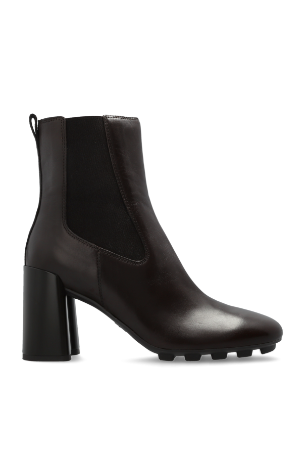 Leather ankle boots with heels od Hogan