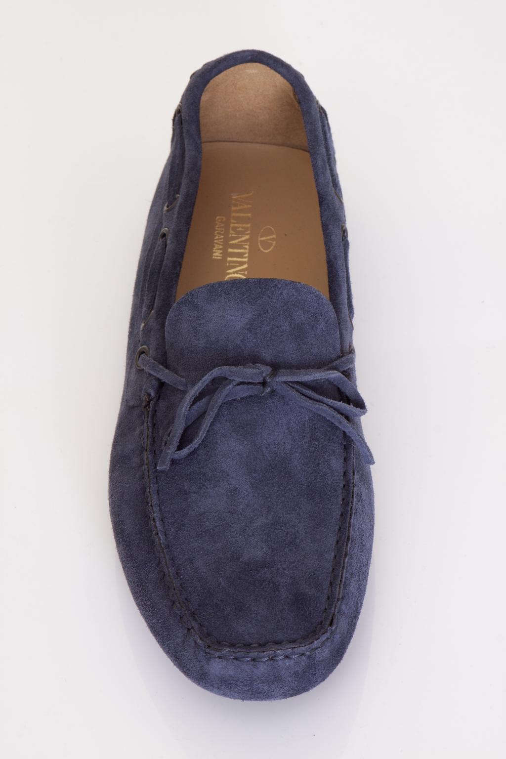 valentino suede loafers