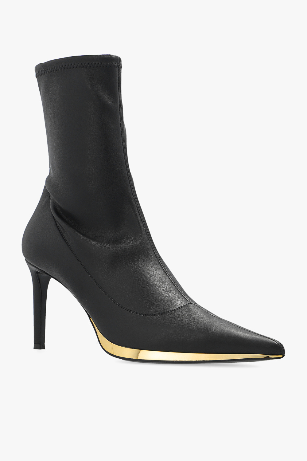 Louis Vuitton LV x YK Silhouette Line Ankle Boots, Black, 34.5