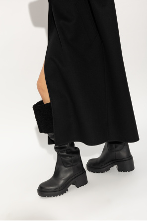 ‘iwona’ leather heeled boots od Giuseppe Zanotti