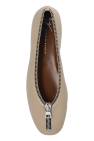 Giuseppe Zanotti beige Leather ballet flats