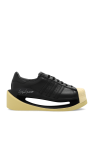 Slides MANEBI Leather Sandal S 4.7 Y0 Black Fringed Knots Raffia